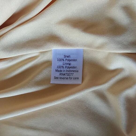 Nine West Faux Wrap Midi Dress Sz XL New Yellow Tropical - Picture 7 of 10